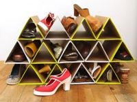 A Piece Of Rainbow Triangle Shoe Rack